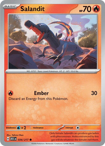 Salandit (034/217) [Mega Evolución: Héroes Ascendidos]