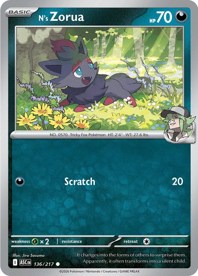 Le Zorua de N (136/217) [Méga-Évolution : Héros Ascendants]