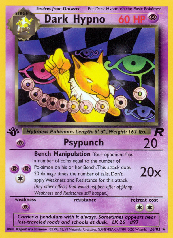 Hypnomade Obscur (26/82) [Team Rocket Édition 1]