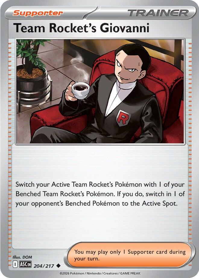 Giovanni de la Team Rocket (204/217) [Méga-Évolution : Héros Ascendants]