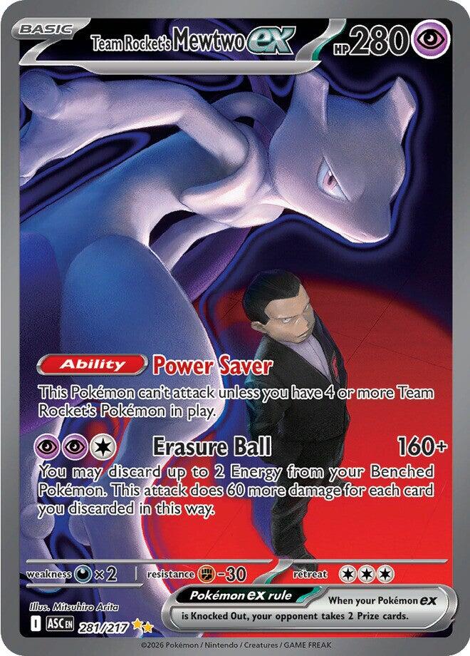 Mewtwo-ex du Team Rocket (281/217) [Méga-Évolution : Héros Ascendants]