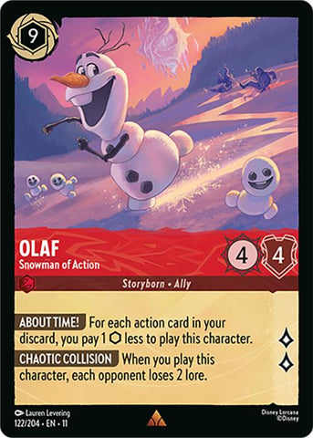 Olaf - Muñeco de Nieve en Acción (122/204) [Hechizo de Invierno]