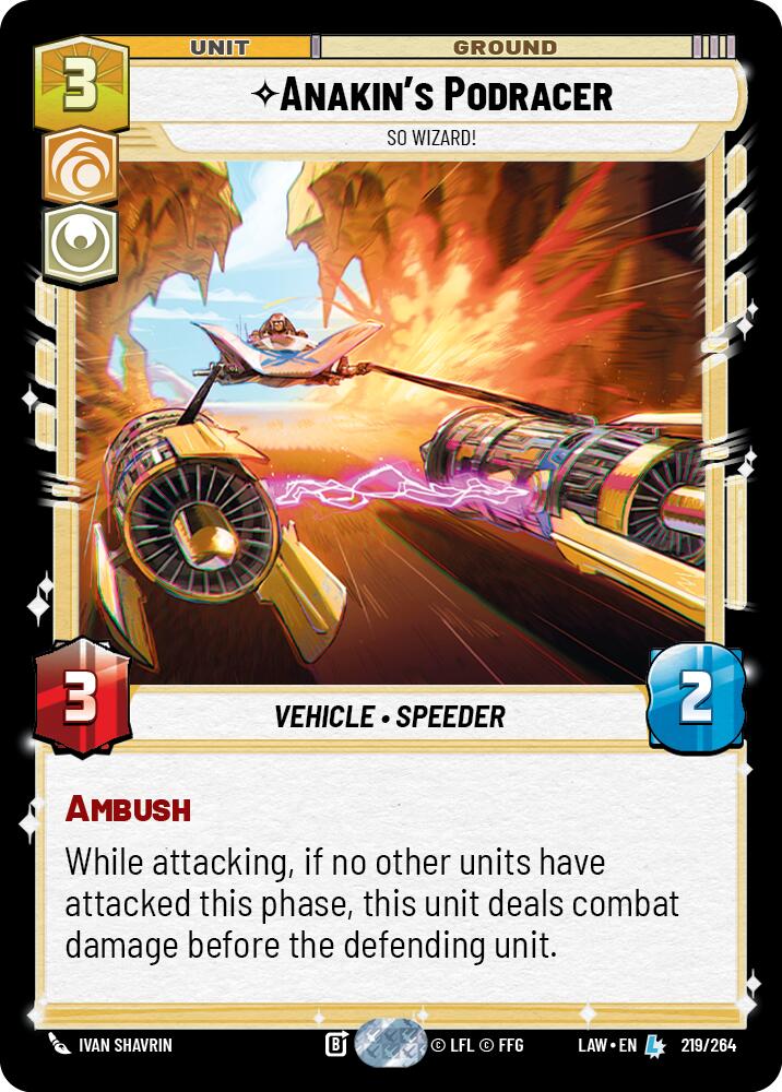 Le Podracer d'Anakin - Trop génial ! (219/264) (219/264) [Une époque sans foi ni loi]