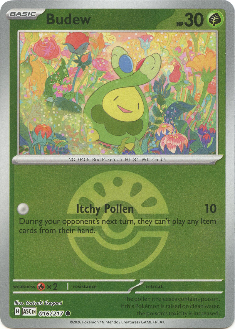 Budew (016/217) (Copain Ball) [Méga-Évolution : Héros Ascendants]