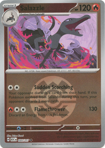 Salazzle (035/217) (Rapide Ball) [Méga-Évolution : Héros Ascensionnés]