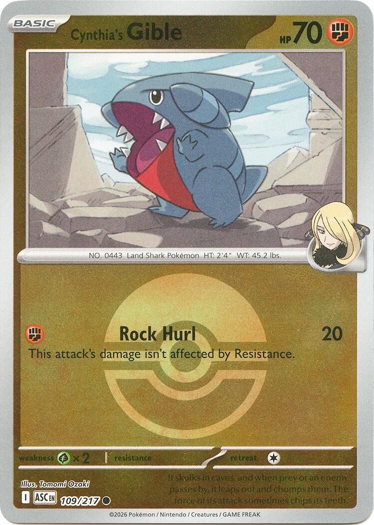 Griknot de Cynthia (109/217) (Poké Ball) [Méga-Évolution : Héros Ascendants]