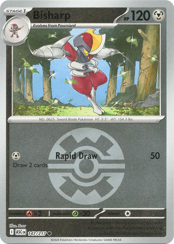 Bisharp (147/217) (Pase Bola) [Mega Evolución: Héroes Ascendidos]