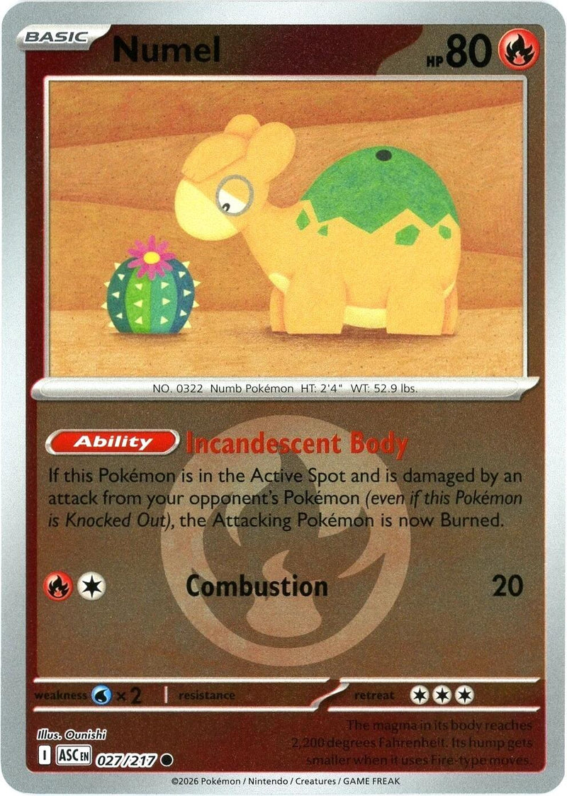 Limagma (027/217) (Motif du symbole Énergie) [Méga-Évolution : Héros Ascendants]