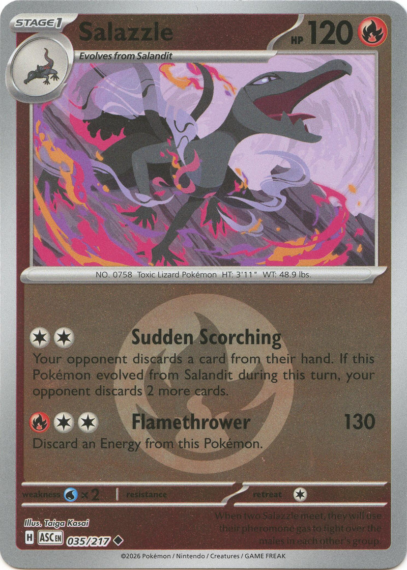 Salazzle (035/217) (Motif Symbole Énergie) [Méga-Évolution : Héros Ascensionnés]