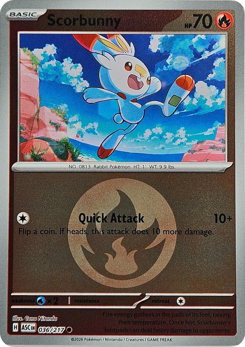 Flambino (036/217) (Motif Symbole Énergie) [Méga-Évolution : Héros Ascendants]