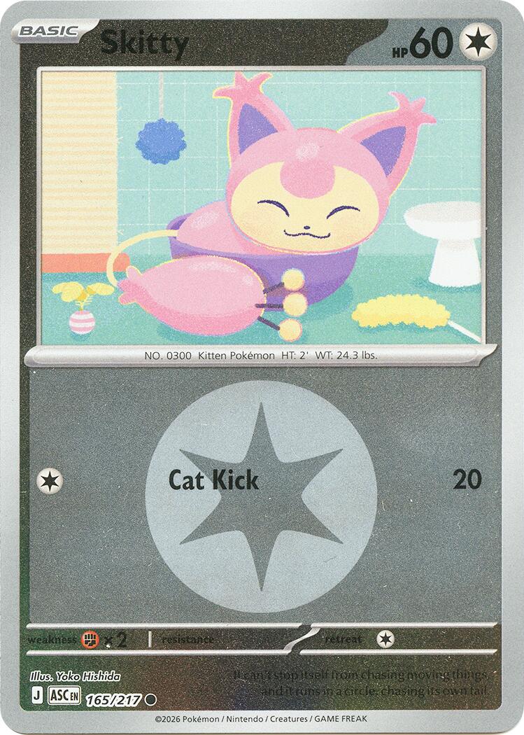 Skitty (165/217) (Motif Symbole Énergie) [Méga Évolution : Héros Ascendants]