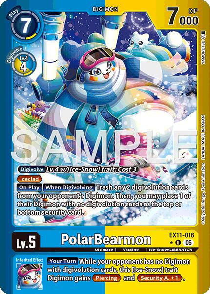 PolarBearmon [EX11-016] (Limited Foil) [Dawn of Liberator]