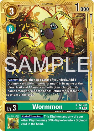 Wormmon [BT12-047] (Alternate Art) [Advanced Booster Digimon Generation]