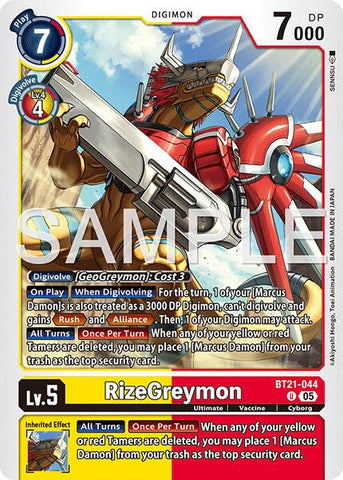 RizeGreymon [BT21-044] [Advanced Booster Digimon Generation]
