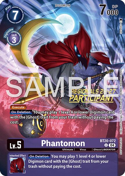 Phantomon [BT20-072] (Participante Regionales Temporada 1 26-27) [Sobres Promocionales de Lanzamiento Ver.2.5]