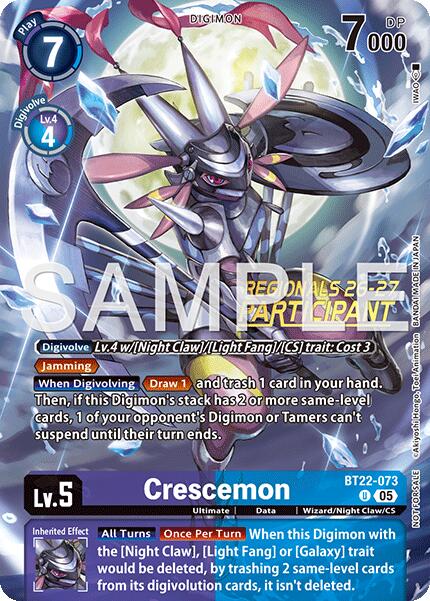 Crescemon [BT22-073] (Participante de Regionales Temporada 1 26-27) [Cyber Eden]