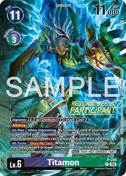 Titamon [P-209] (Participante de Regionales Temporada 1 26-27) [Cartas Promocionales]