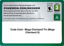 Image for Code Card - Mega Charizard Tin (Mega Charizard X) (MCAP) - Pokemon