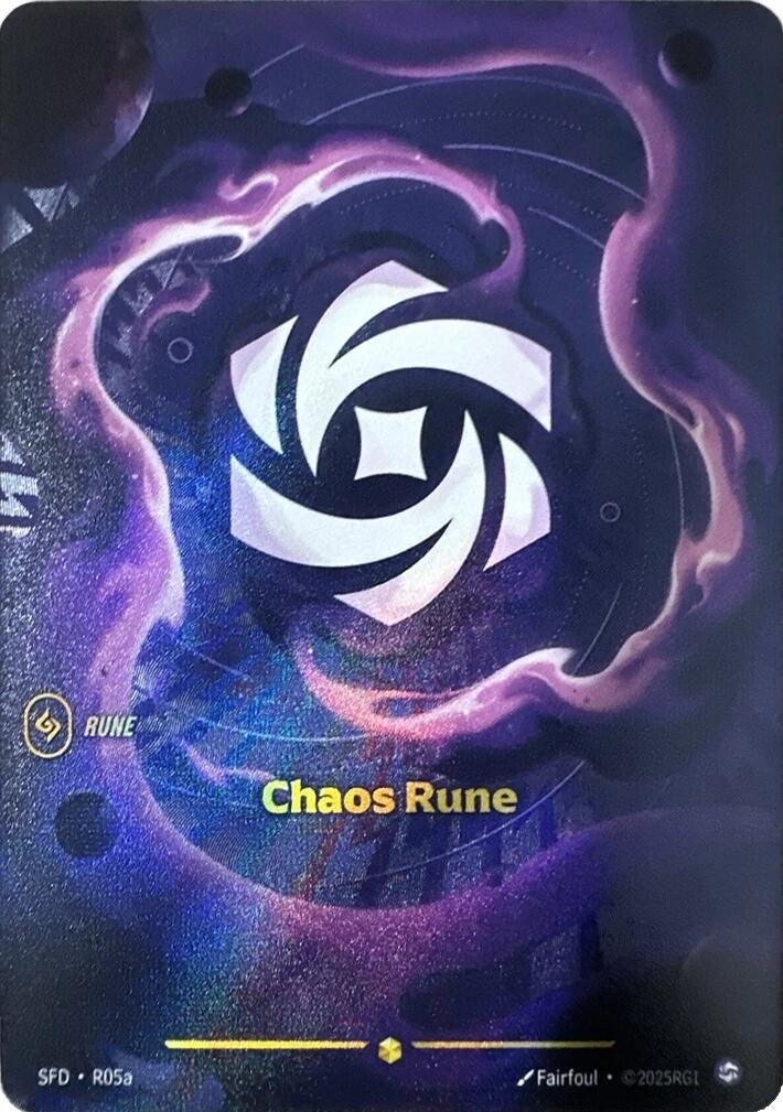 Image for Chaos Rune (Alternate Art) (R05a) (SFD) - Riftbound: League of Legends Trading Card Game