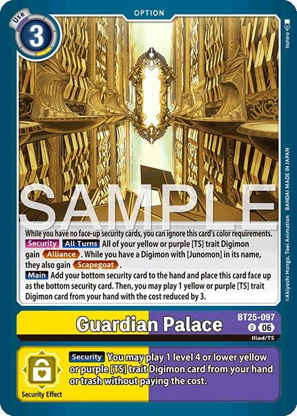 Image for Guardian Palace (BT25-097 U) (BT-25) - Digimon Card Game