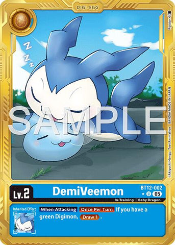 DemiVeemon [BT12-002] (Borde Dorado) [Advanced Booster Digimon Generation]