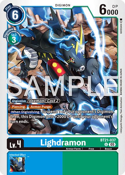 Lighdramon [BT21-037] (Réédition brillante) [Advanced Booster Digimon Generation]