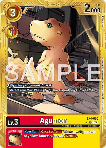 Agumon [EX4-005] - EX4-005 (Borde Dorado) [Advanced Booster Digimon Generation]