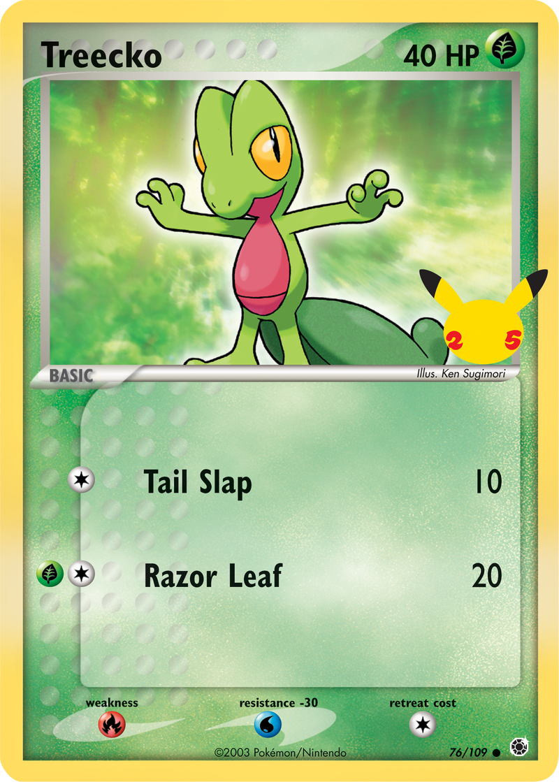 Treecko (76/109) (Carta Jumbo) [Primer Paquete de Compañero]
