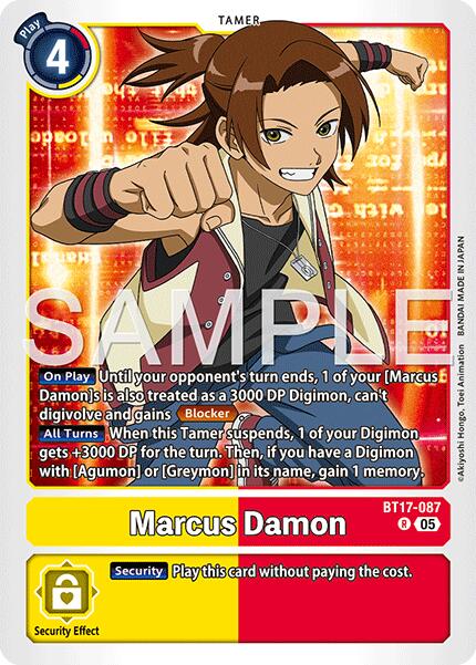 Marcus Damon [BT17-087] (Reimpresión) [Generación Digimon Advanced Booster]