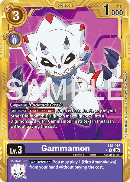 Gammamon [LM-016] (Borde Dorado) [Advanced Booster Digimon Generation]