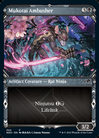 Embosquista Mukotai (Ninja de exhibición) [Kamigawa: Dinastía de Neón]