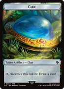 Pista // Tesoro Ficha de dos caras (Surge Foil) [Tokens de Commander de FINAL FANTASY]