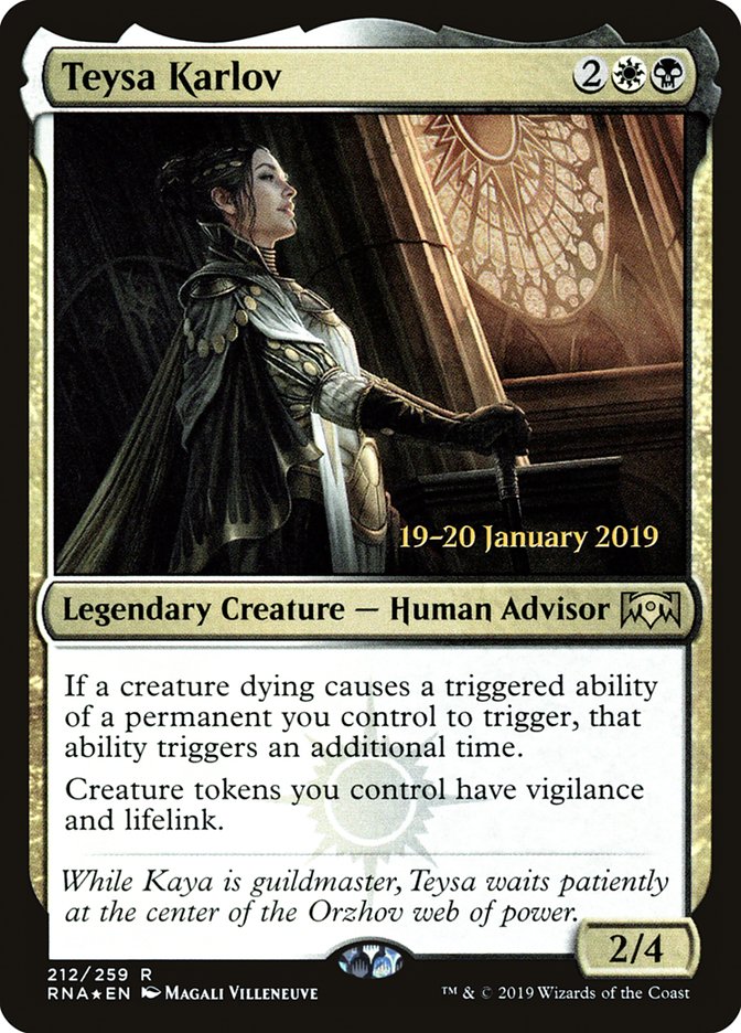 Teysa Karlov [Prerelease de l'Allégeance de Ravnica]
