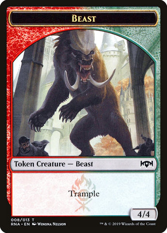 Ficha de Bestia [Tokens de Lealtad de Rávnica]
