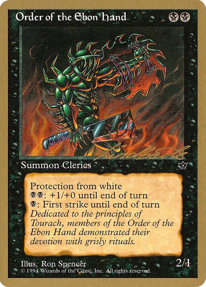 Ordre de la Main d'Ébène (Spencer) (Leon Lindback) [Pro Tour Collector Set]