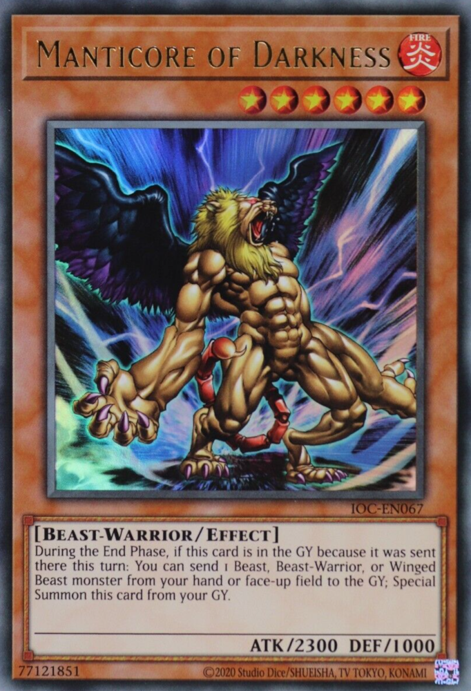 Manticore de Oscuridad (25 Aniversario) [IOC-EN067] Ultra Rara