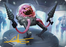 Krang, Carte illustrée Master Mind (4/54) (Signature estampillée or) [Série d'art Teenage Mutant Ninja Turtles]