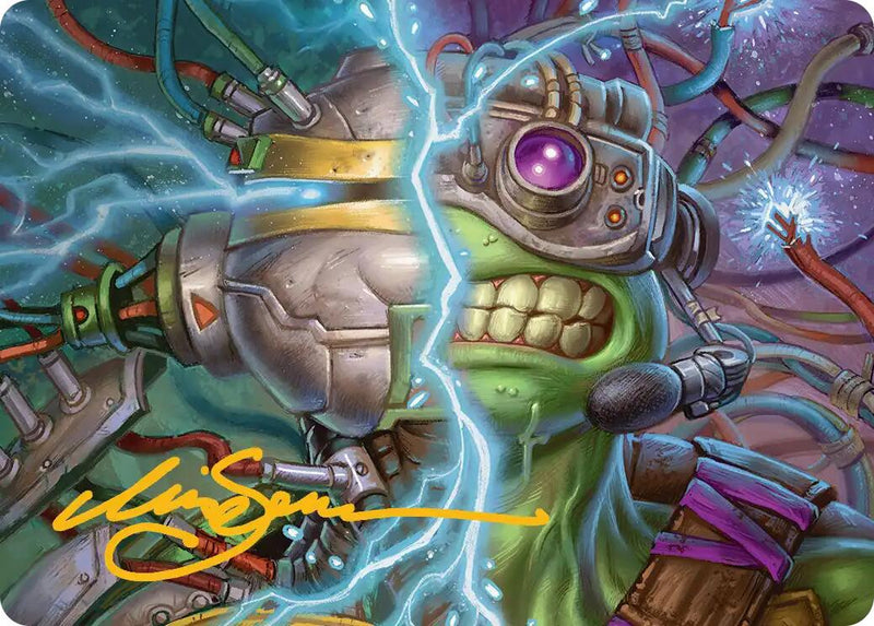 Tarjeta de arte de protocolo de transferencia mental (firma estampada en oro) [Serie de arte de las Tortugas Ninja]