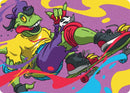 Carte artistique Mondo Gecko (Signature estampée or) [Série artistique Teenage Mutant Ninja Turtles]
