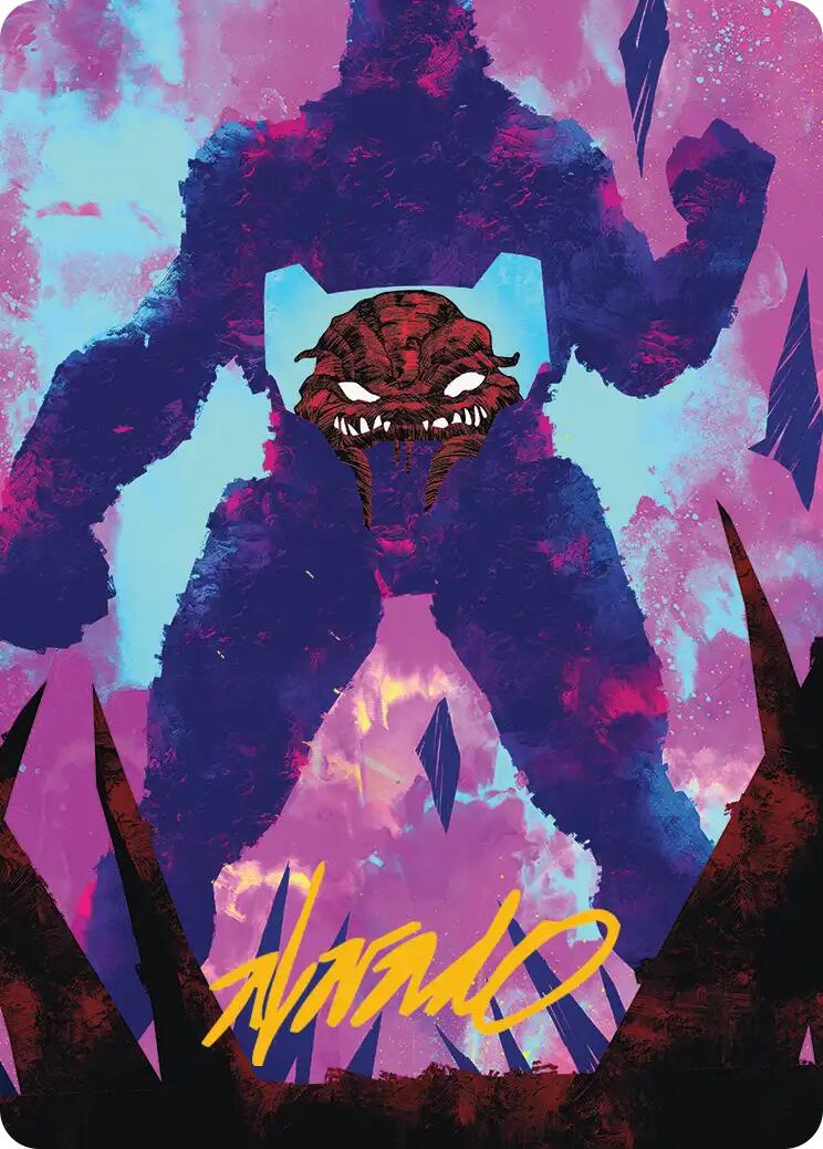Krang, seigneur de guerre Utrom, carte artistique (signature estampillée or) [Série artistique Teenage Mutant Ninja Turtles]