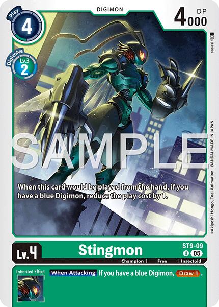 Stingmon [ST9-09] (Réimpression brillante) [Advanced Booster Digimon Generation]