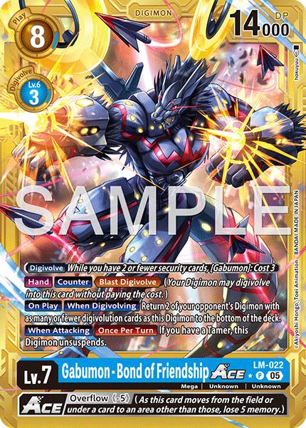 Gabumon [LM-022] - Lien d'Amitié ACE (Bordure Or) [Digimon Generation Booster Avancé]