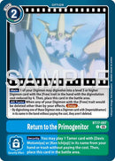 Retour au Primogéniteur [BT17-097] (Réédition brillante) [Digimon Generation - Booster Avancé]