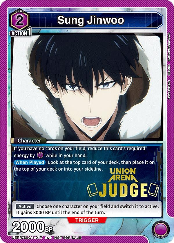 Image for Sung Jinwoo (017) (Judge) (UEPR/SLG-1-017) (UEPR) - Union Arena