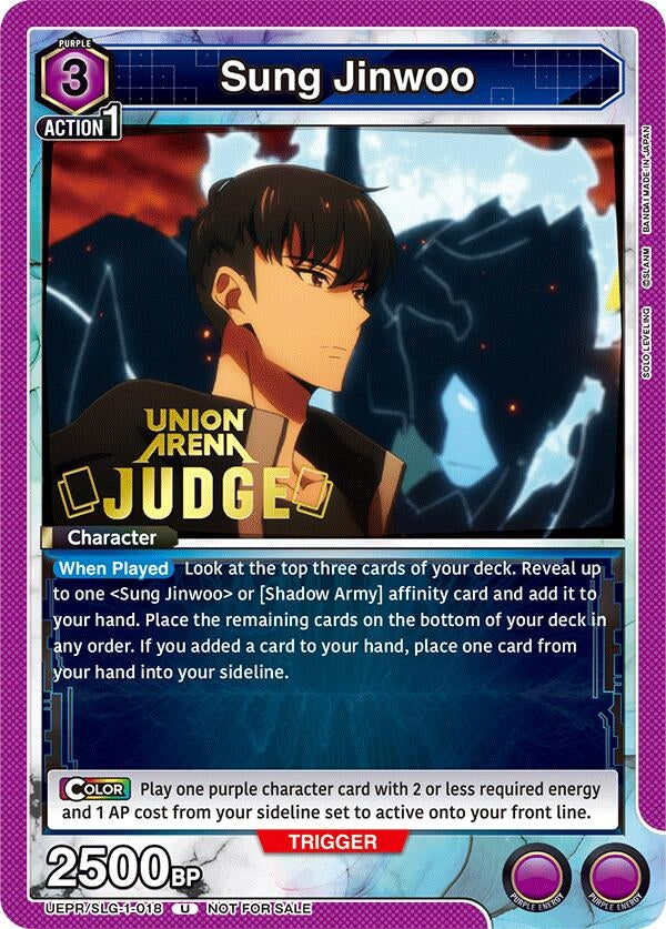 Image for Sung Jinwoo (018) (Judge) (UEPR/SLG-1-018) (UEPR) - Union Arena