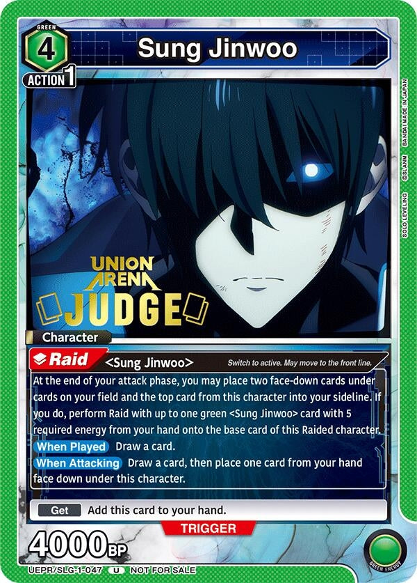 Image for Sung Jinwoo (047) (Judge) (UEPR/SLG-1-047) (UEPR) - Union Arena