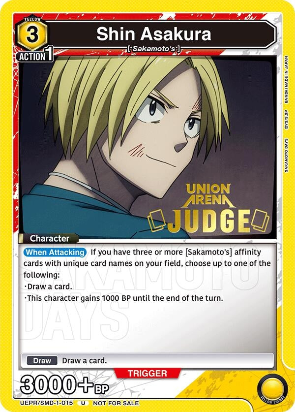 Image for Shin Asakura (015) (Judge) (UEPR/SMD-1-015) (UEPR) - Union Arena