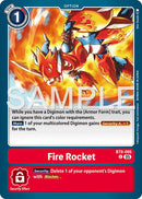 Cohete de Fuego [BT8-095] (Reimpresión Foil) [Advanced Booster Digimon Generation]