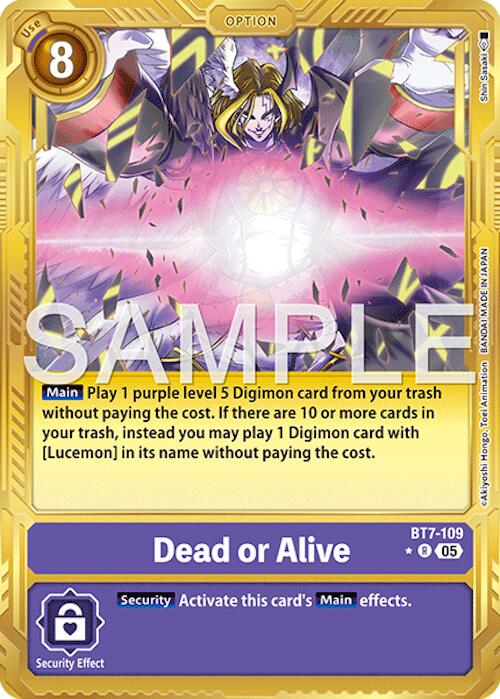Dead or Alive [BT7-109] (Gold Border) [Advanced Booster Digimon Generation]