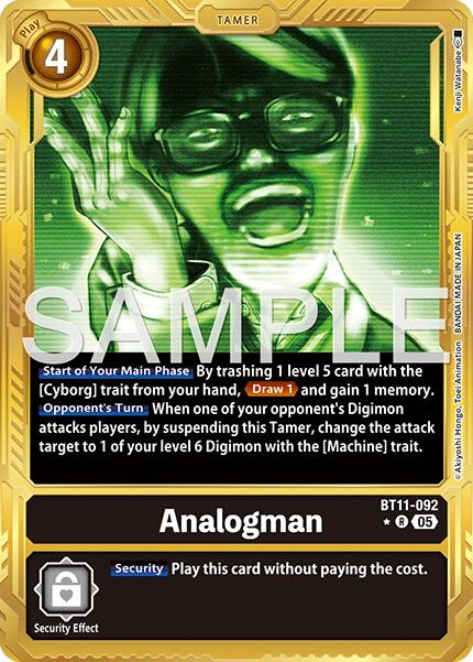 Analogman [BT11-092] (Borde Dorado) [Advanced Booster Digimon Generation]
